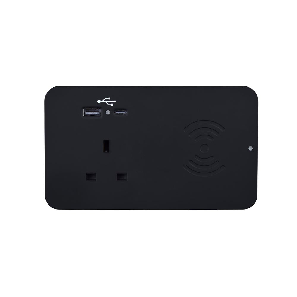 Module de puissance duo à ion rectangulaire en-du-dess en noir