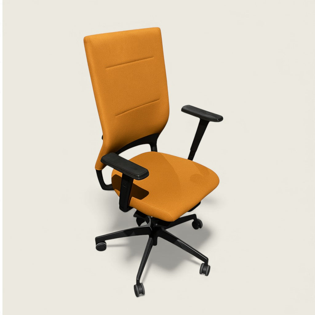 Sedus: Quarterback Task Chair in Yellow Fabric - Refurbished