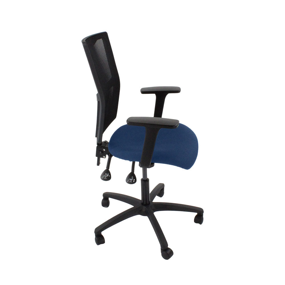 Saxen: Ergo 2 Task Chair in Blue Fabric - Refurbished