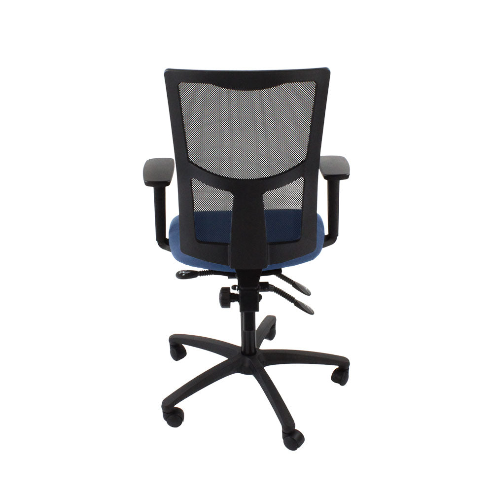 Saxen: Ergo 2 Task Chair in Blue Fabric - Refurbished