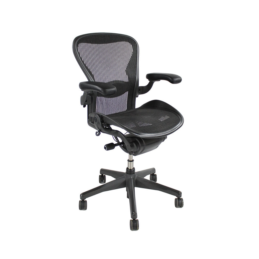<tc>Herman Miller</tc>: Aéron - <tc>Size B</tc> - Full House (Graphite) - Rénové