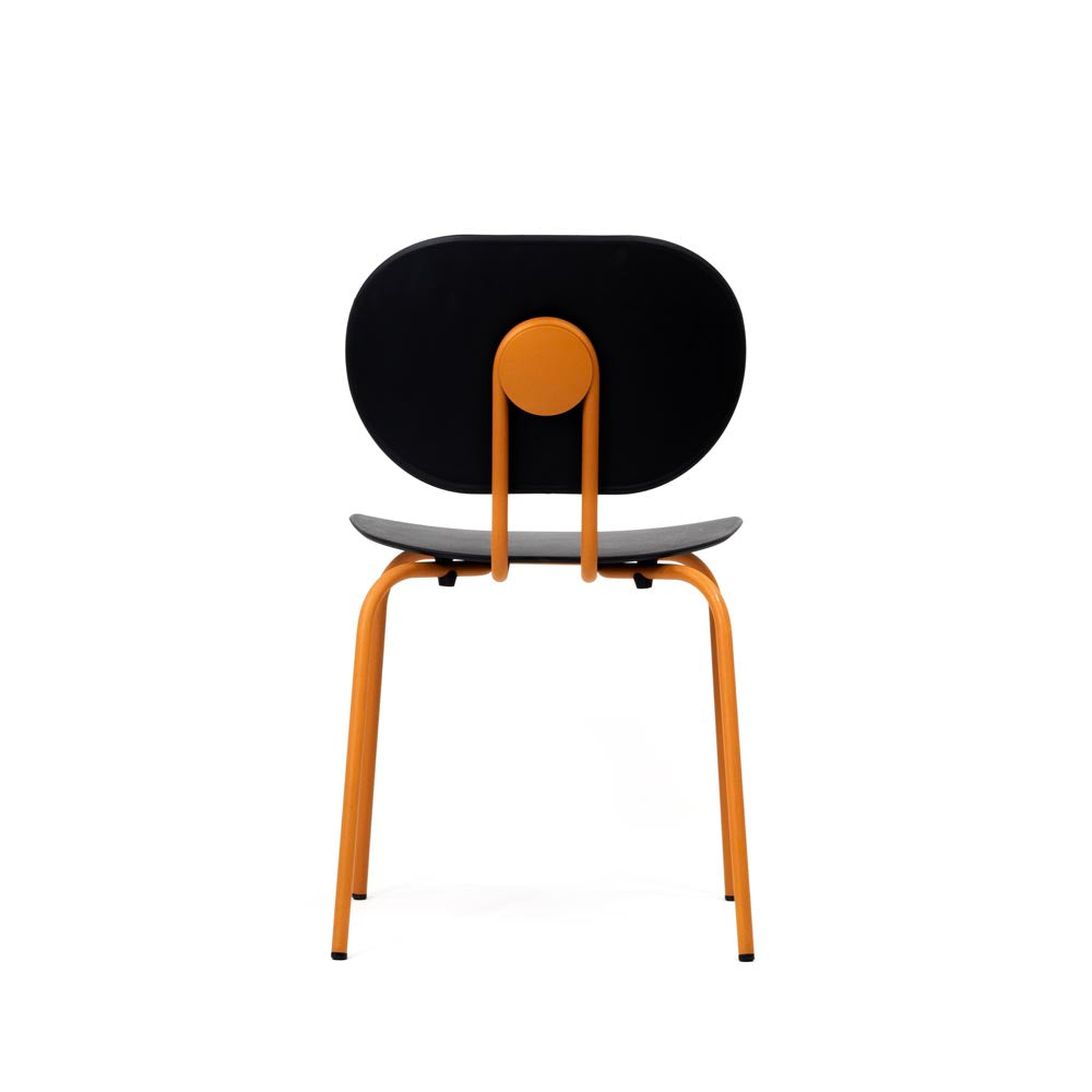 Hari: Chaise de salle à manger de jambe à 4 pli - rénové