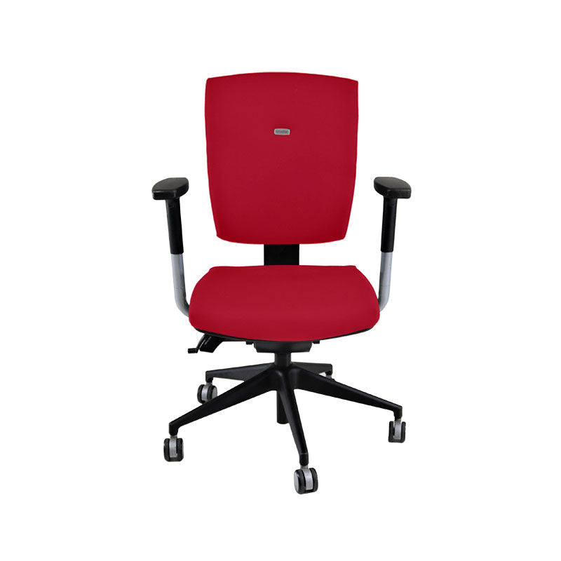 <tc>Senator</tc>: <tc>Sprint</tc> Chaise de bureau en tissu rouge - Rénovée