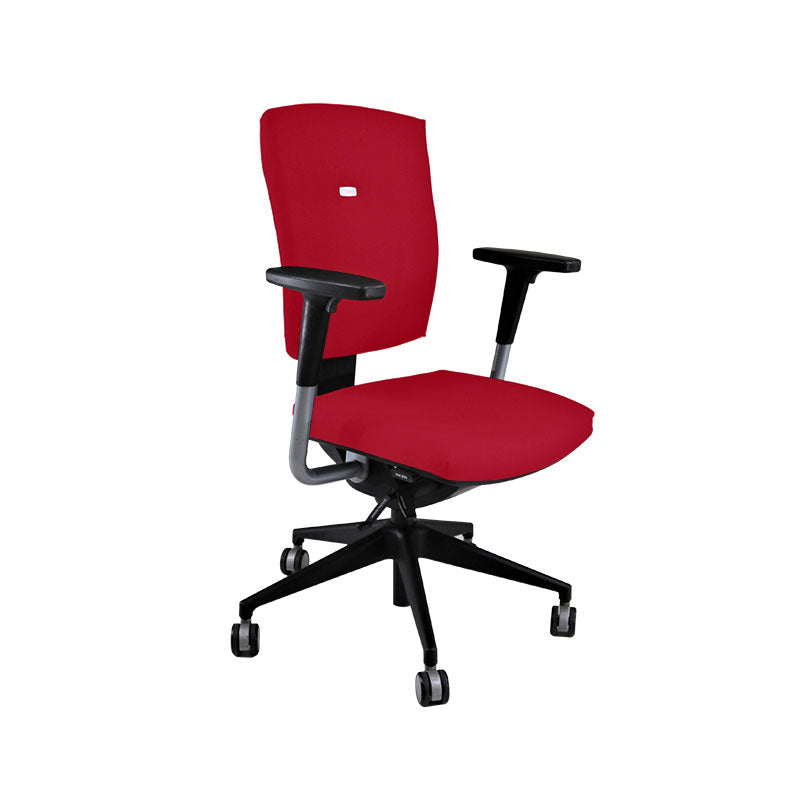 <tc>Senator</tc>: <tc>Sprint</tc> Chaise de bureau en tissu rouge - Rénovée
