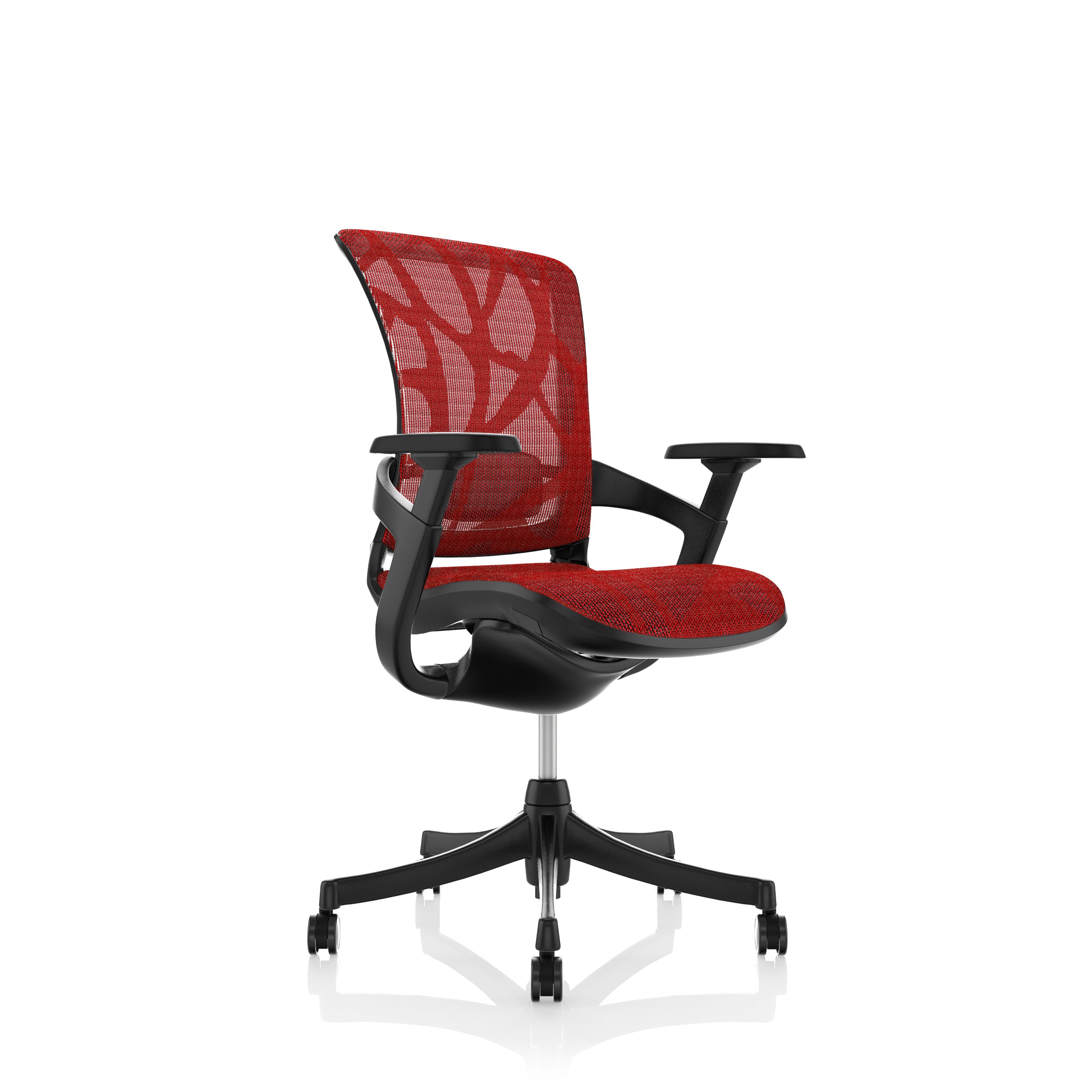 Sièges de confort: chaise de tâche de patinage en rouge - rénové
