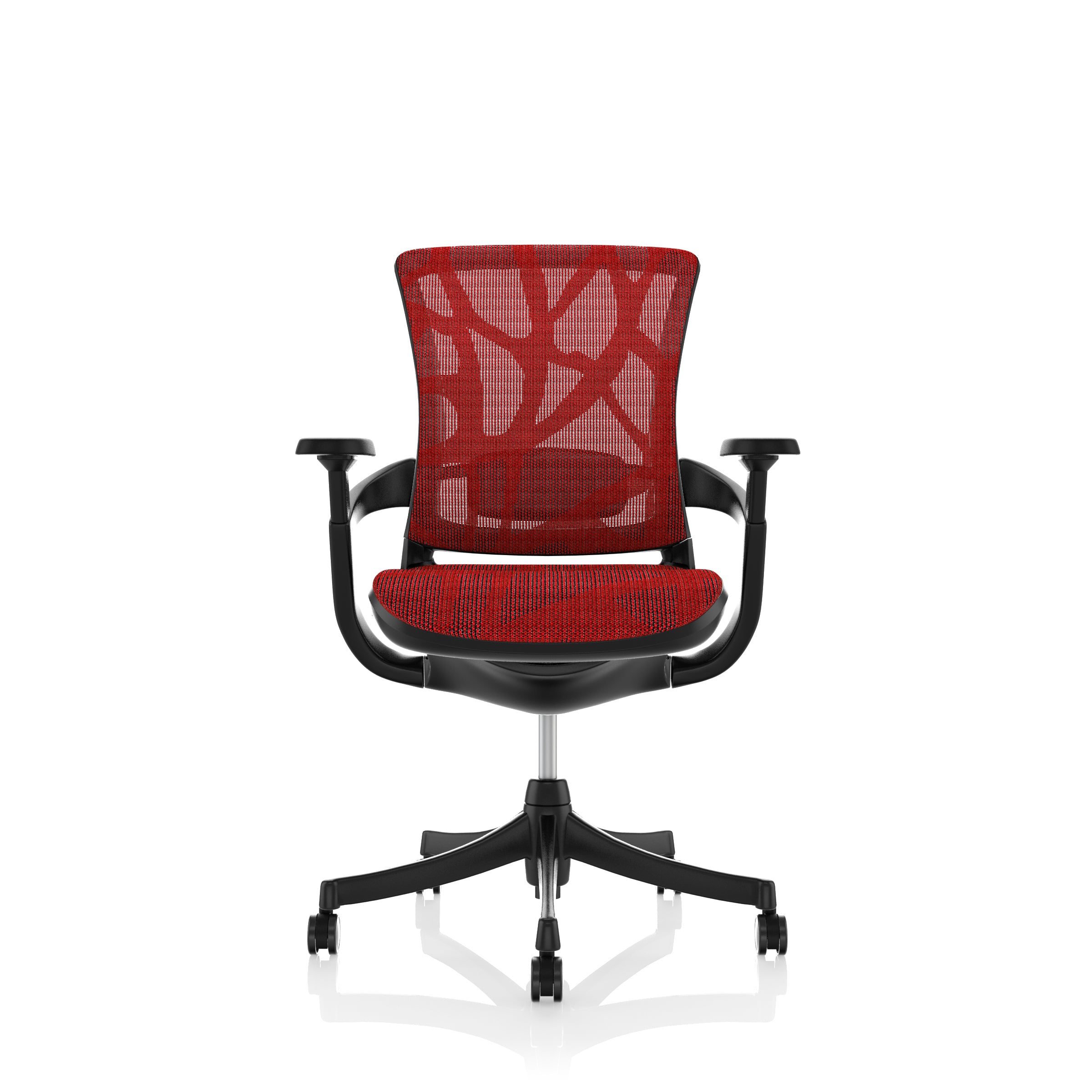 Sièges de confort: chaise de tâche de patinage en rouge - rénové