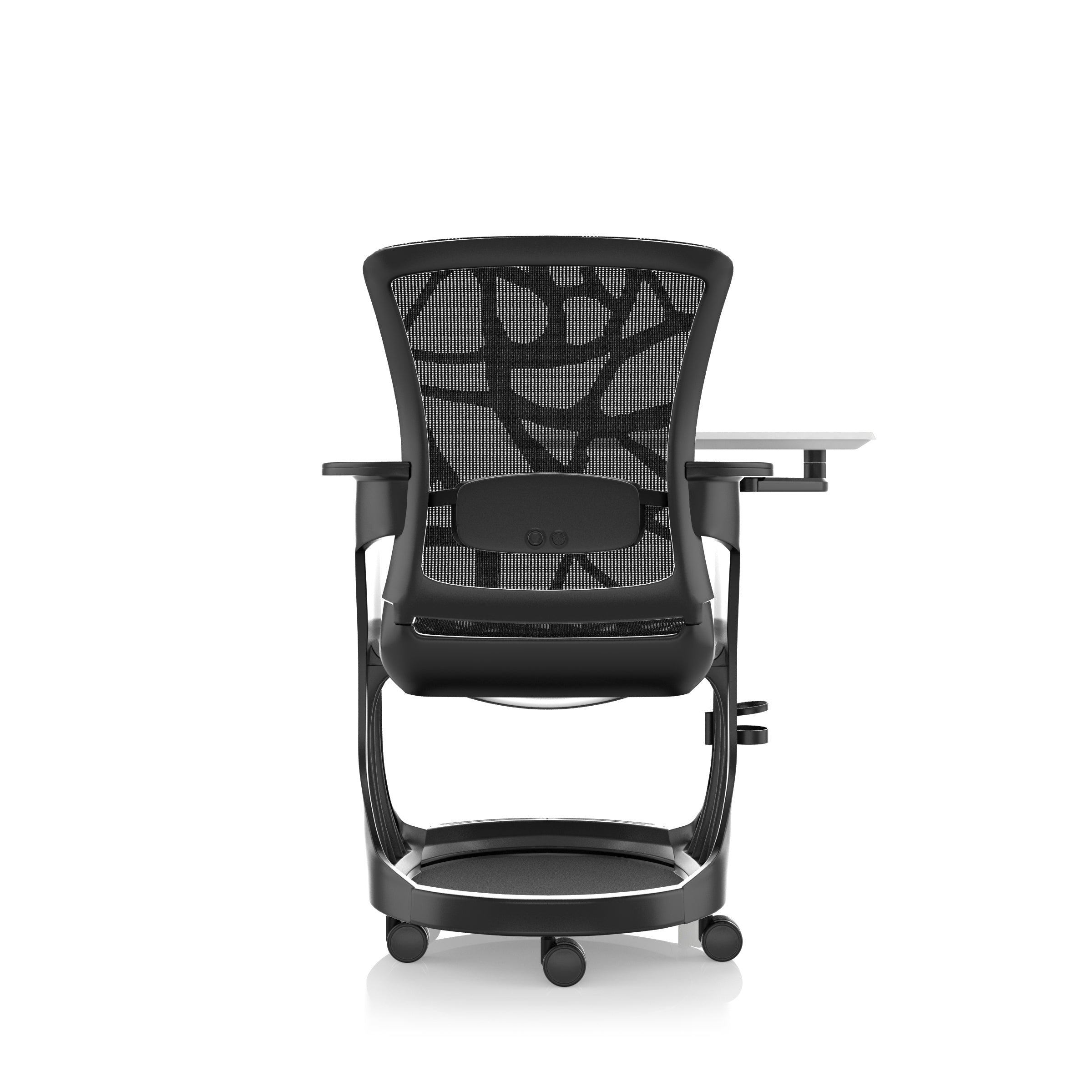 Sièges de confort: chaise de formation à la tâche à patiner en noir - rénové