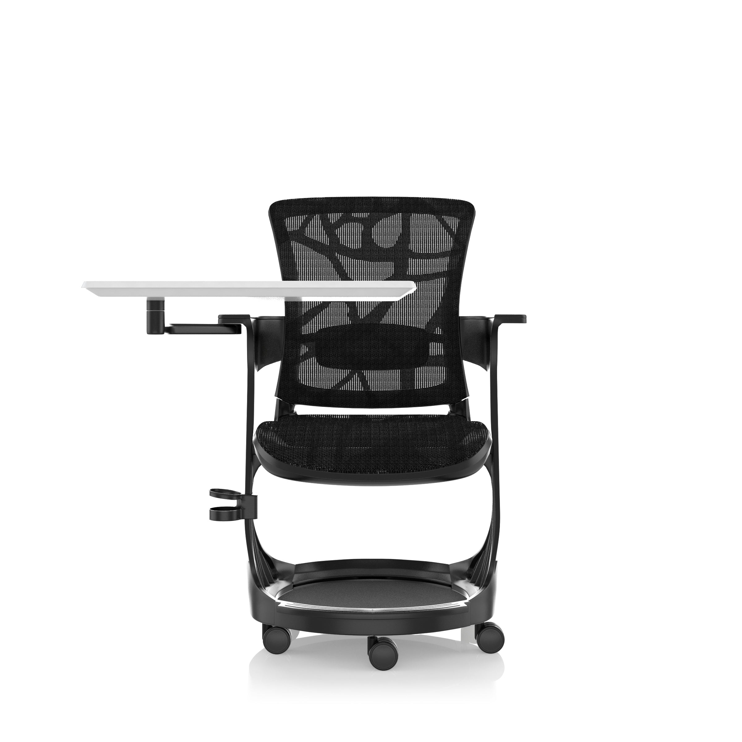 Sièges de confort: chaise de formation à la tâche à patiner en noir - rénové