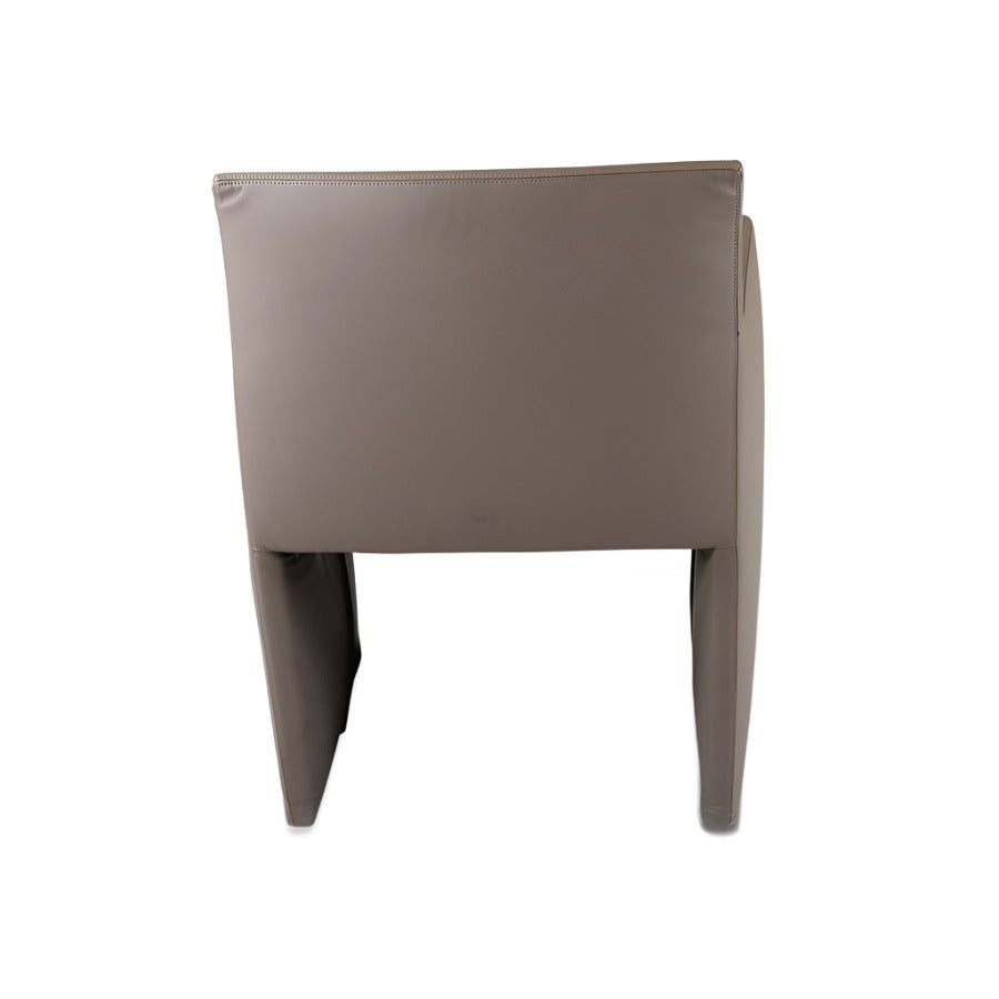 B&B Italia: Posa Meeting Chair in Ash Grey Leather - Refurbished