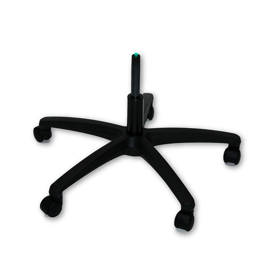 <tc>Suscom</tc>: Base de chaise de bureau universelle avec roulettes et vérin à gaz de 7 pouces - Remis à neuf