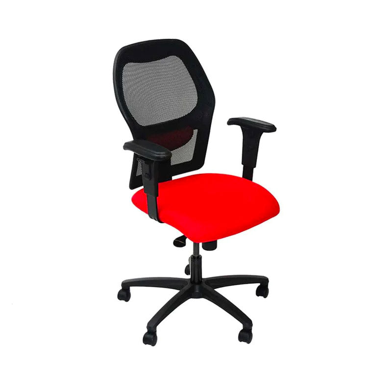 Ahrend : Chaise de travail de type 160 en tissu rouge - Reconditionné