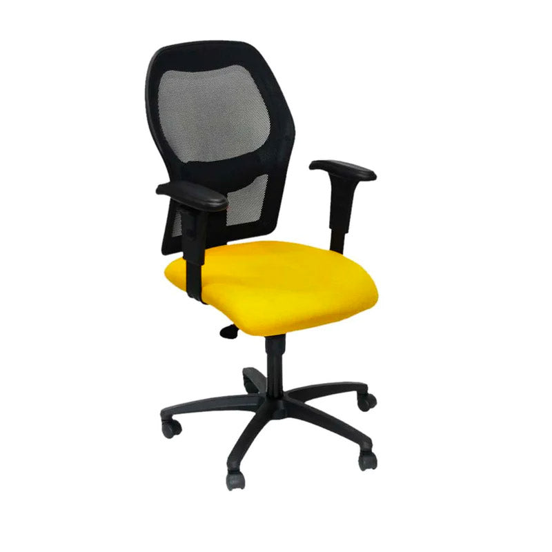 Ahrend : Chaise de travail de type 160 en tissu jaune - Reconditionné