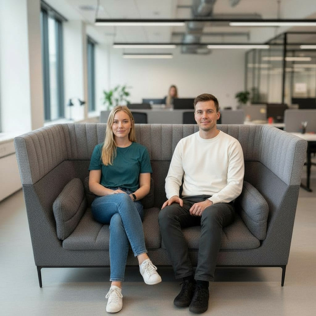 <tc>Allermuir</tc>: Haven Solo Pod en tissu gris/rose - Reconditionné