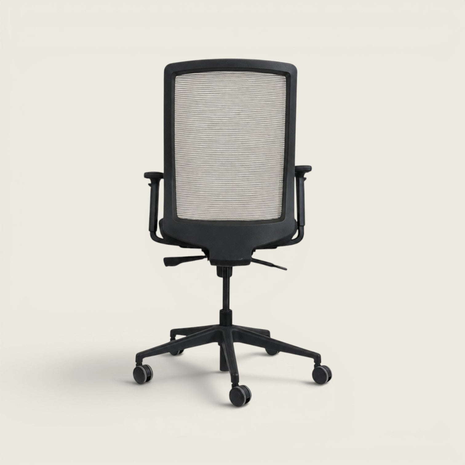 Bestuhl: S30 Task Chair in Black Fabric With a Cream Mesh Back - Refurbished