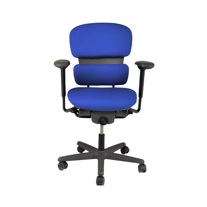 KI : Chaise de travail de bureau Impulse en tissu bleu - Remis à neuf