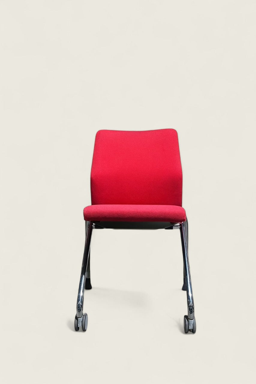 Boss : Chaise visiteurs/réunion rouge - Remis à neuf