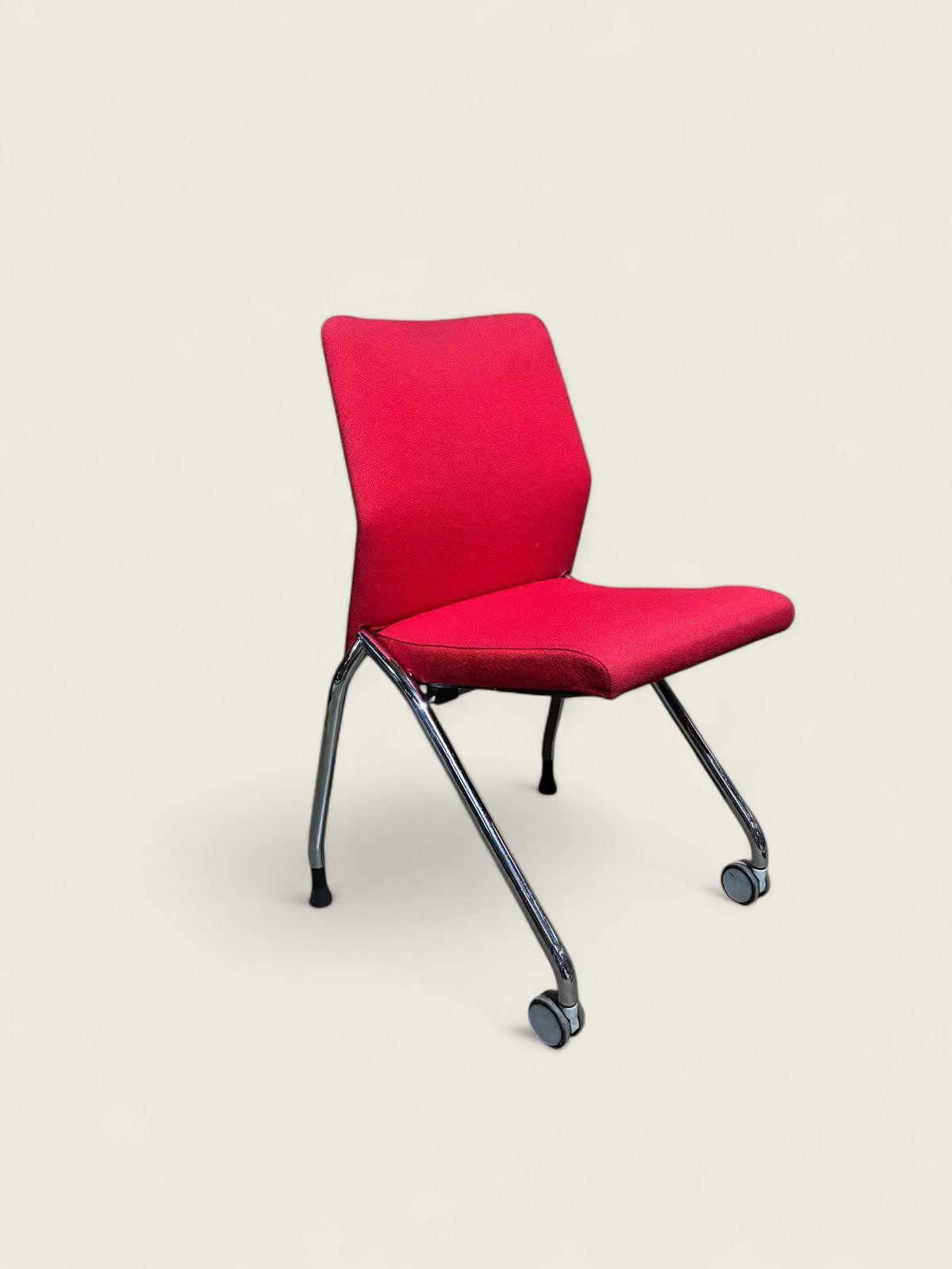 Boss : Chaise visiteurs/réunion rouge - Remis à neuf