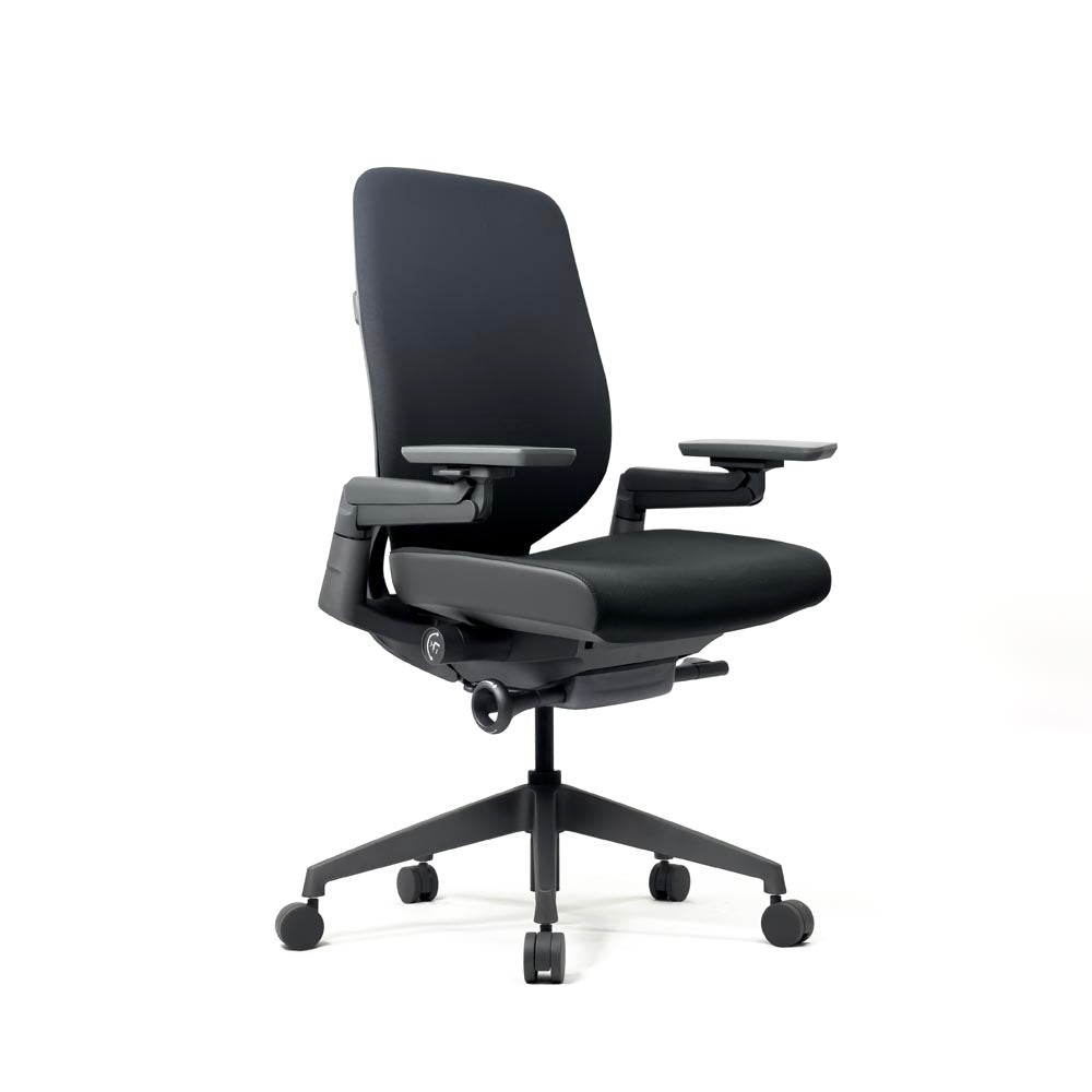 <tc>Steelcase</tc>: Chaise de travail ergonomique Gesture avec accoudoirs à 360 degrés - Reconditionnée