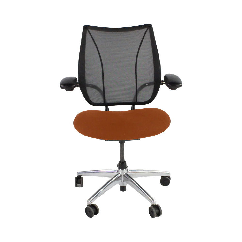 Humanscale: Liberty Task Chair in Tan Leather/Aluminium Frame - Refurbished