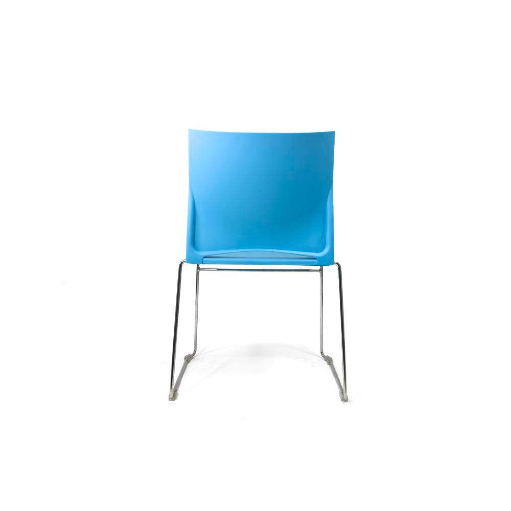 Herman Miller: Pronta Stacking Chair in Blue - Refurbished