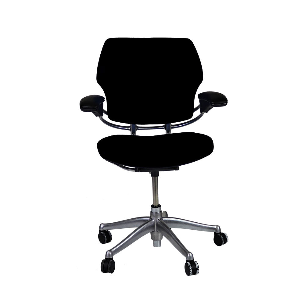 Humanscale: Freedom Task Chair with Aluminium Frame in Black Fabric - Refurbished