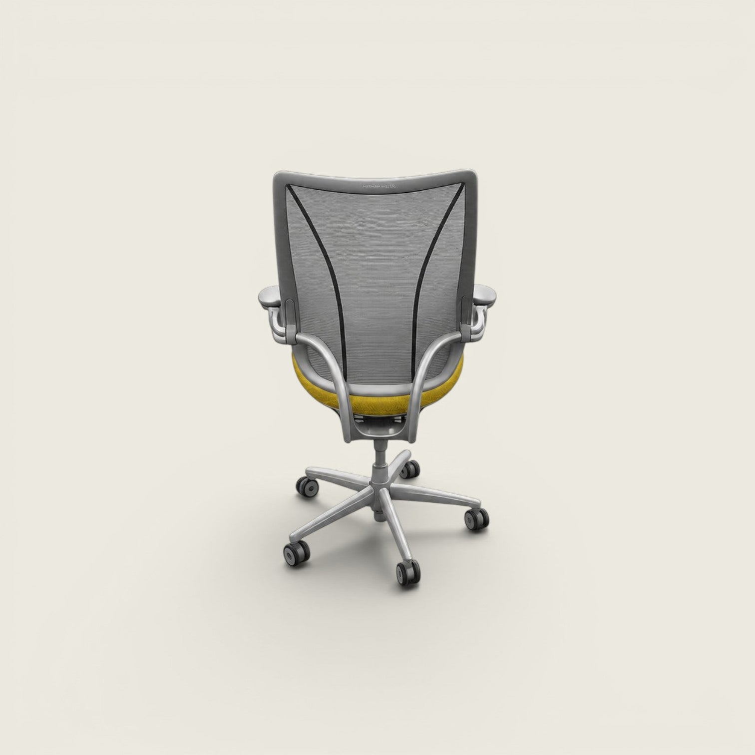 <tc>Humanscale</tc>: <tc>Liberty</tc> Chaise de bureau en tissu noir - Remis à neuf