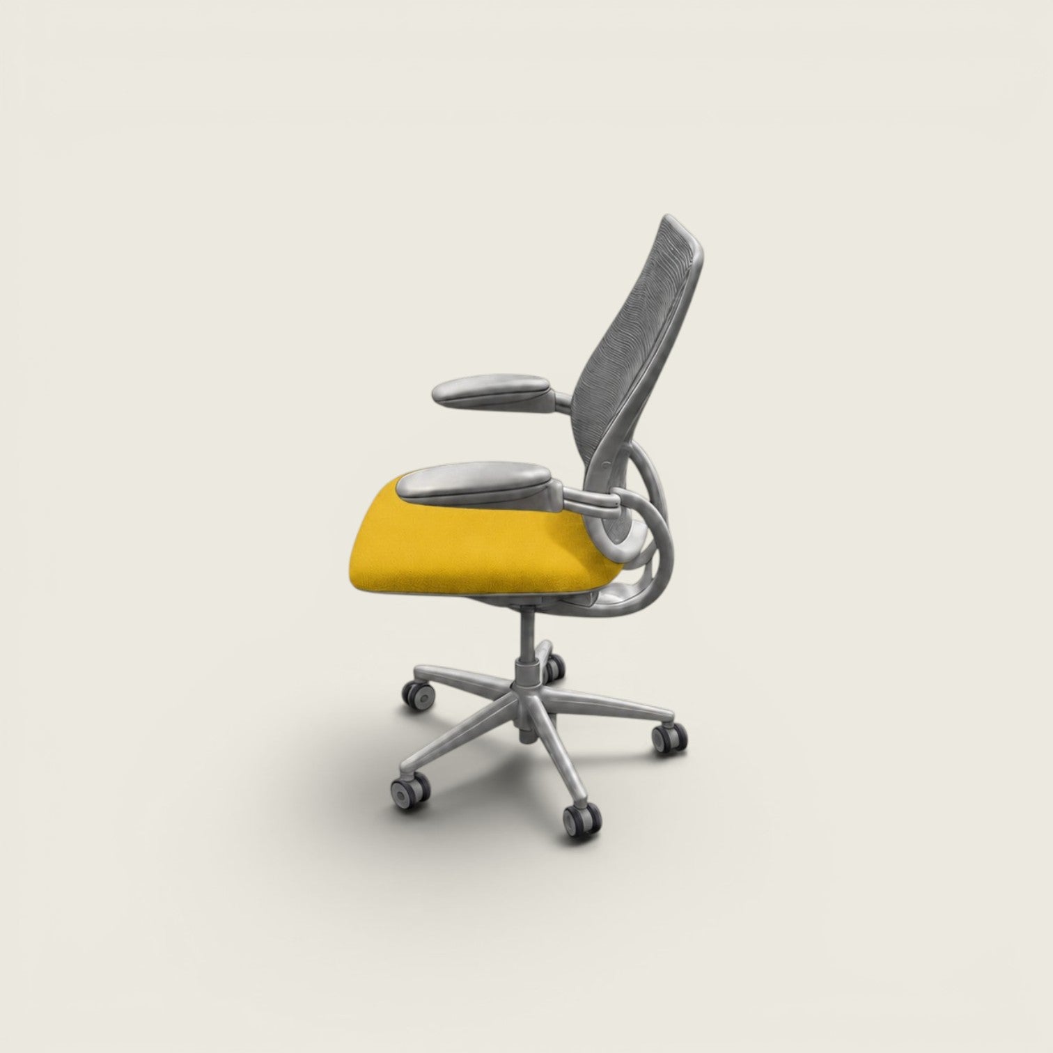<tc>Humanscale</tc>: <tc>Liberty</tc> Chaise de bureau en tissu noir - Remis à neuf