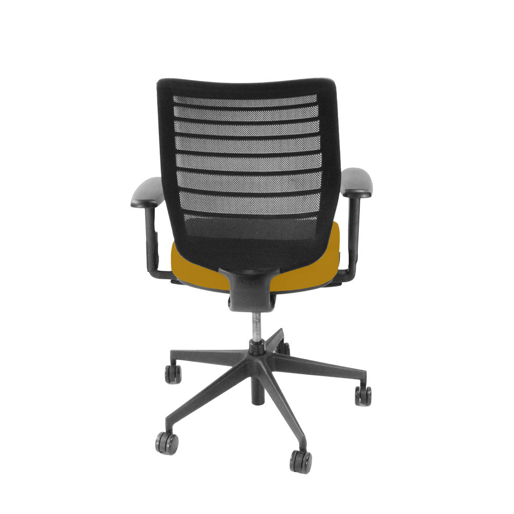 Senator: Fuse Operator Chair in Yellow Fabric - Refurbished