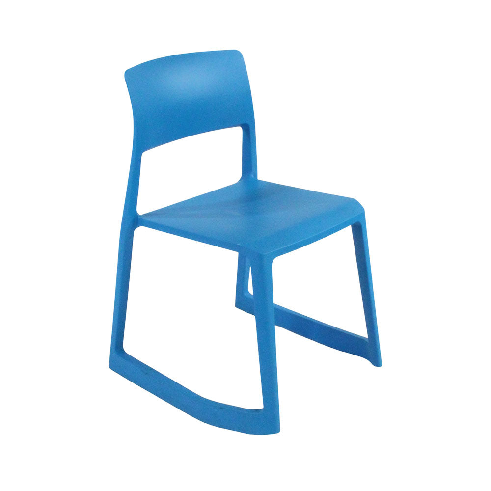 Vitra : Chaise de cantine Tip Ton - Bleu - Remis à neuf