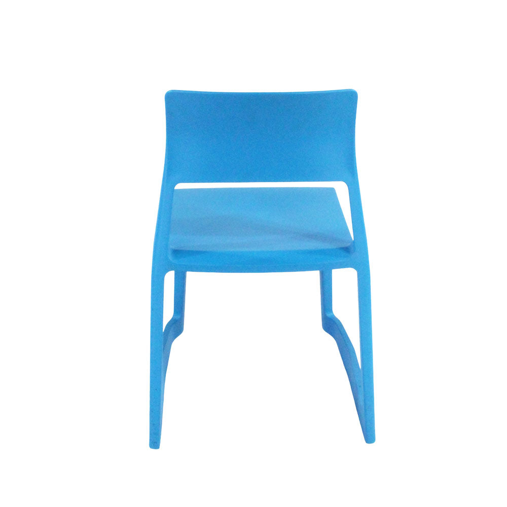 Vitra : Chaise de cantine Tip Ton - Bleu - Remis à neuf