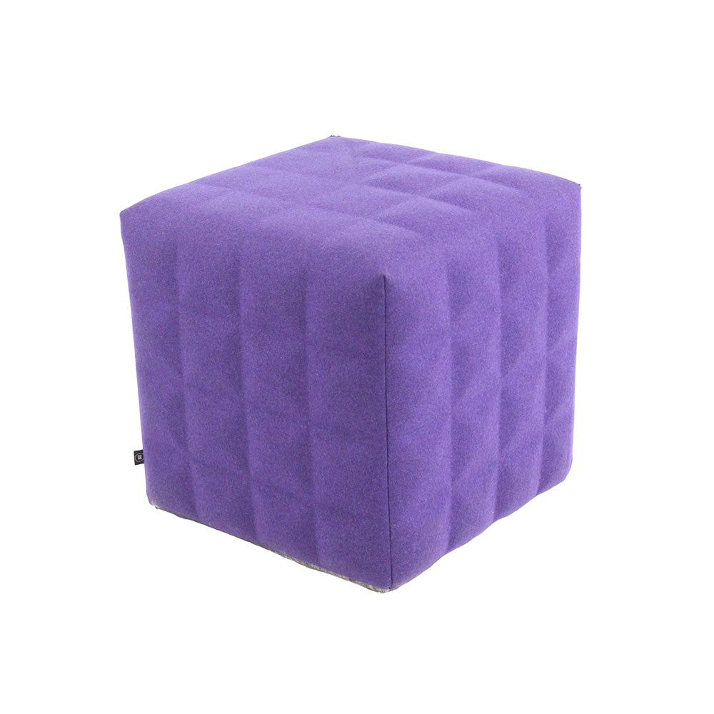 BuzziSpace : Tabouret BuzziCube 3D Solo en tissu violet - Reconditionné