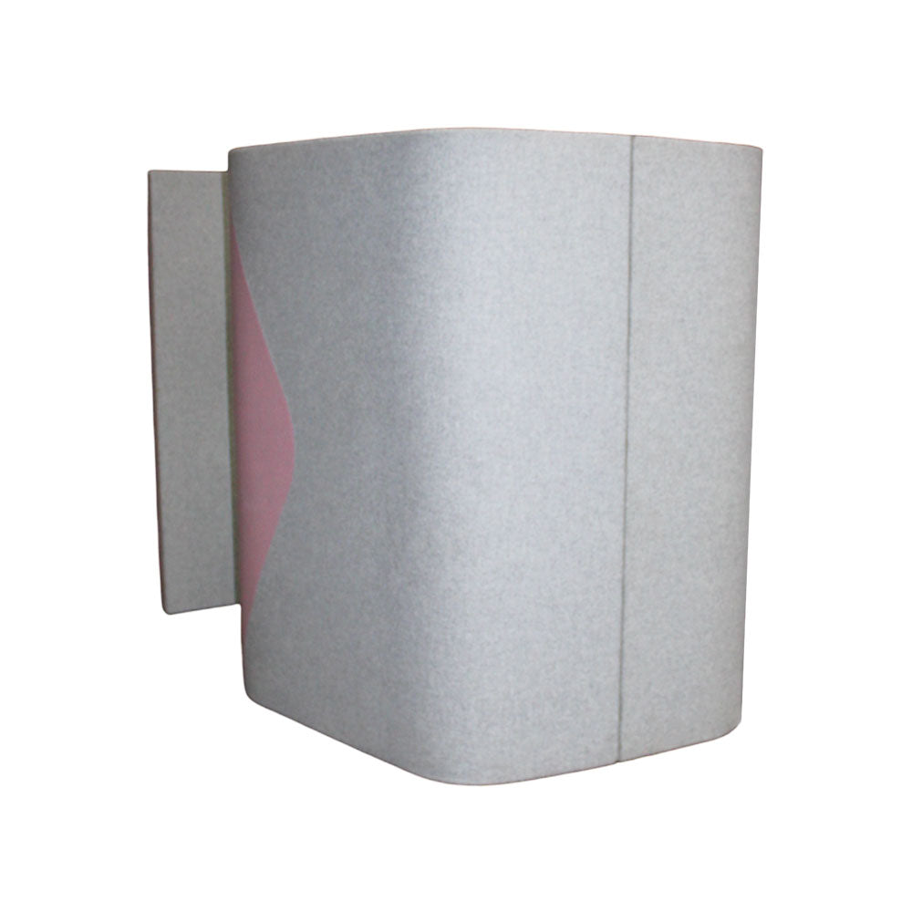 Allermuir: Haven Solo Pod in Grey/Pink Fabric - Refurbished