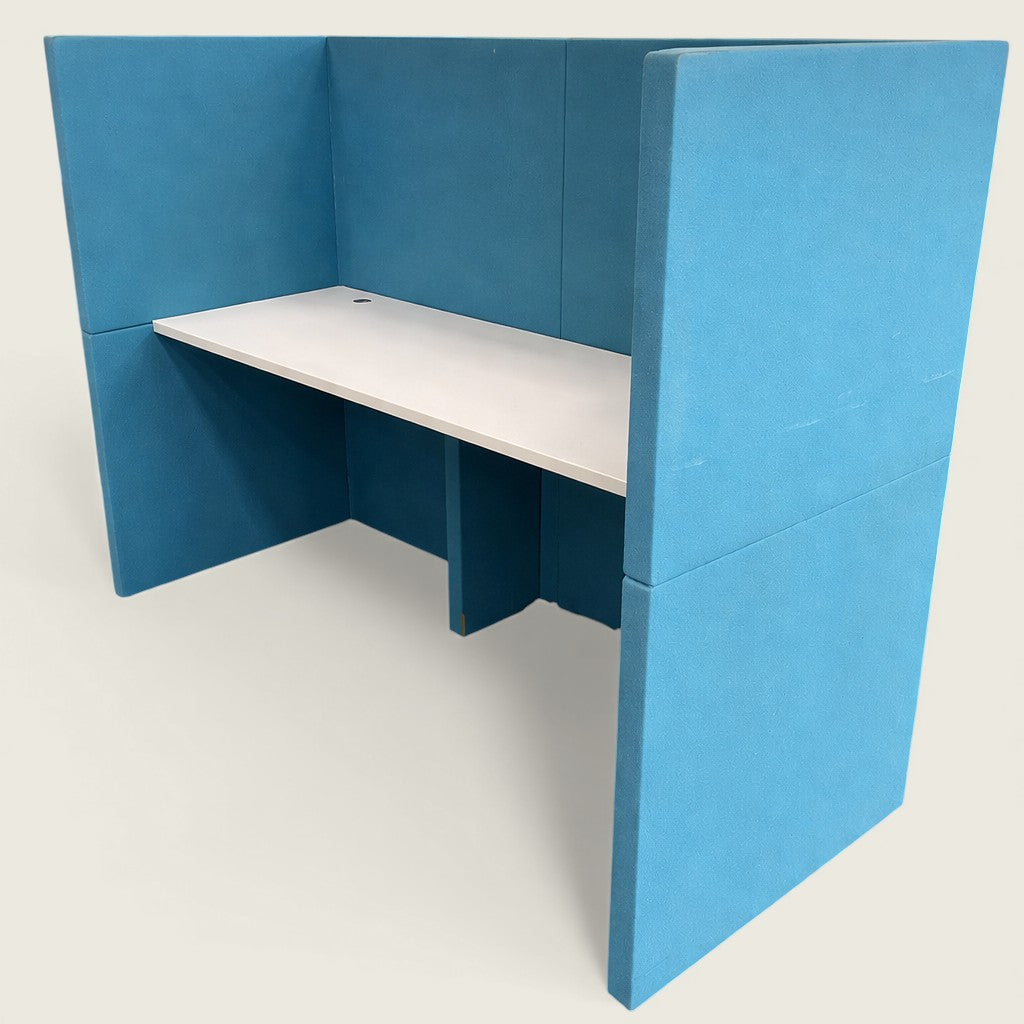 <tc>KI</tc>Poste de travail double cabine à dossier haut - Remis à neuf