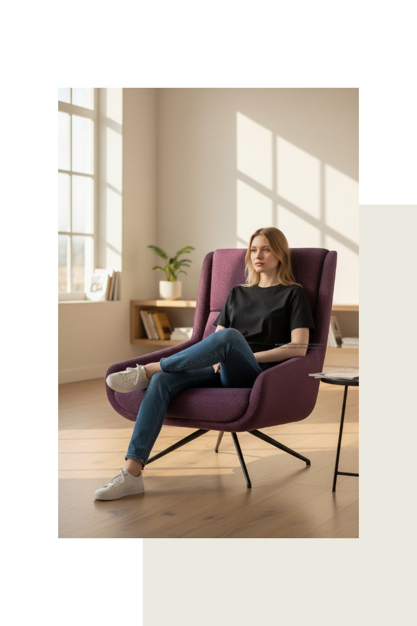 <tc>Boss Design</tc>Fauteuil Luge Purple Hush - Remis à neuf