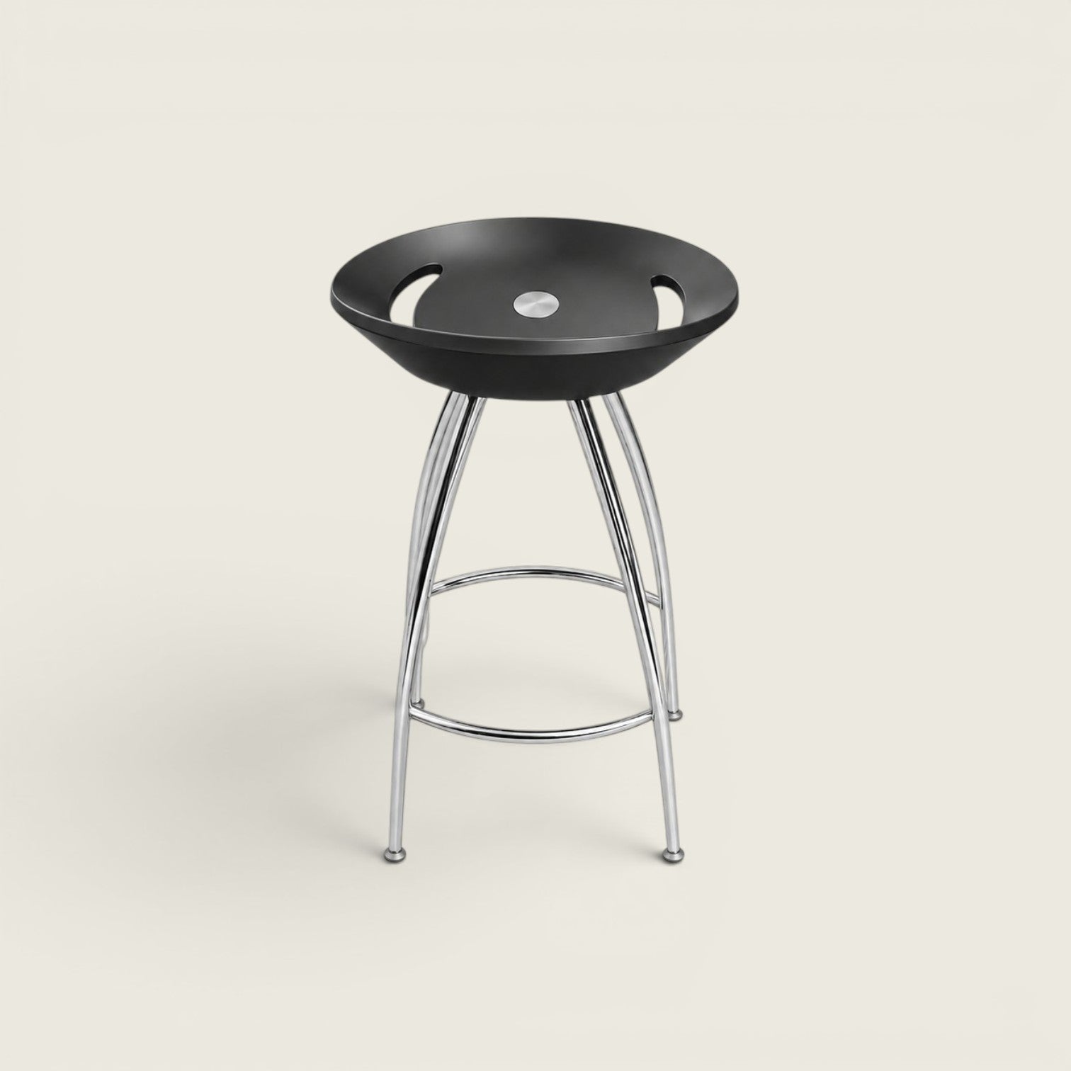 Lyra : Tabouret finition métal noir - Reconditionné