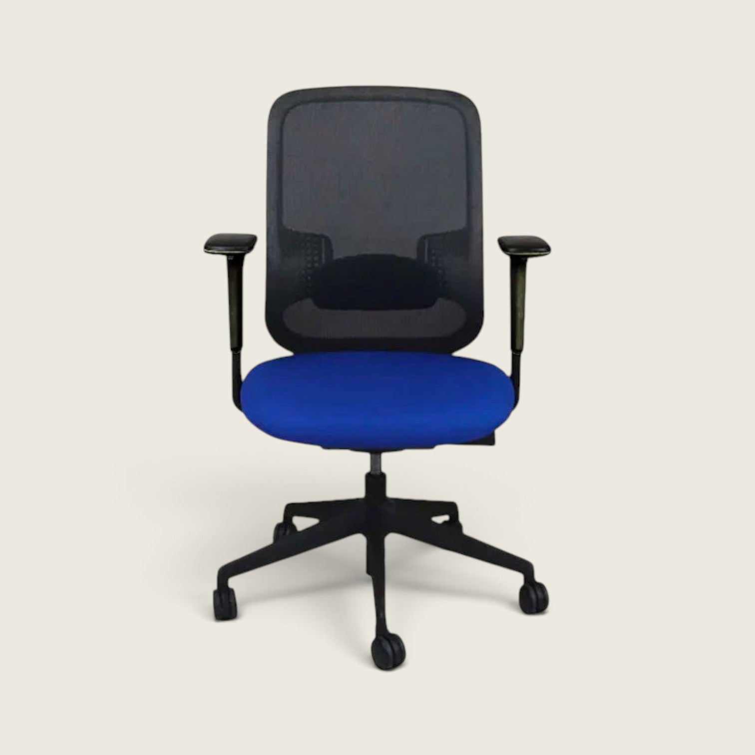 Orangebox : Do - Chaise de travail en tissu bleu - Remis à neuf