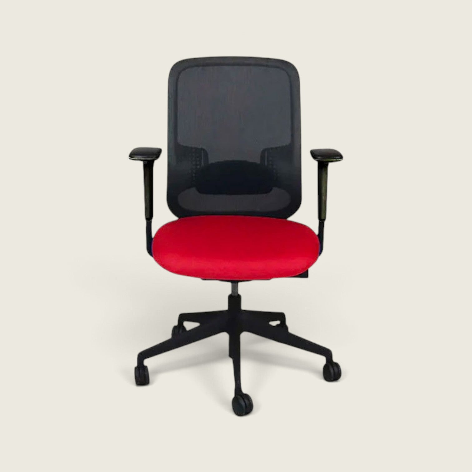 Orangebox : Do - Chaise de travail en tissu rouge - Remis à neuf