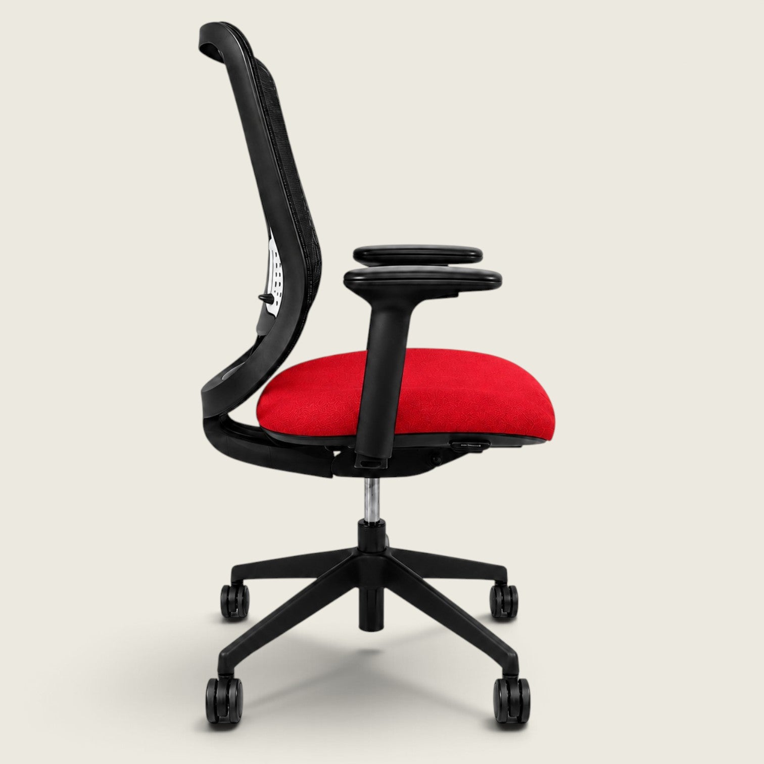 Orangebox : Do - Chaise de travail en tissu rouge - Remis à neuf