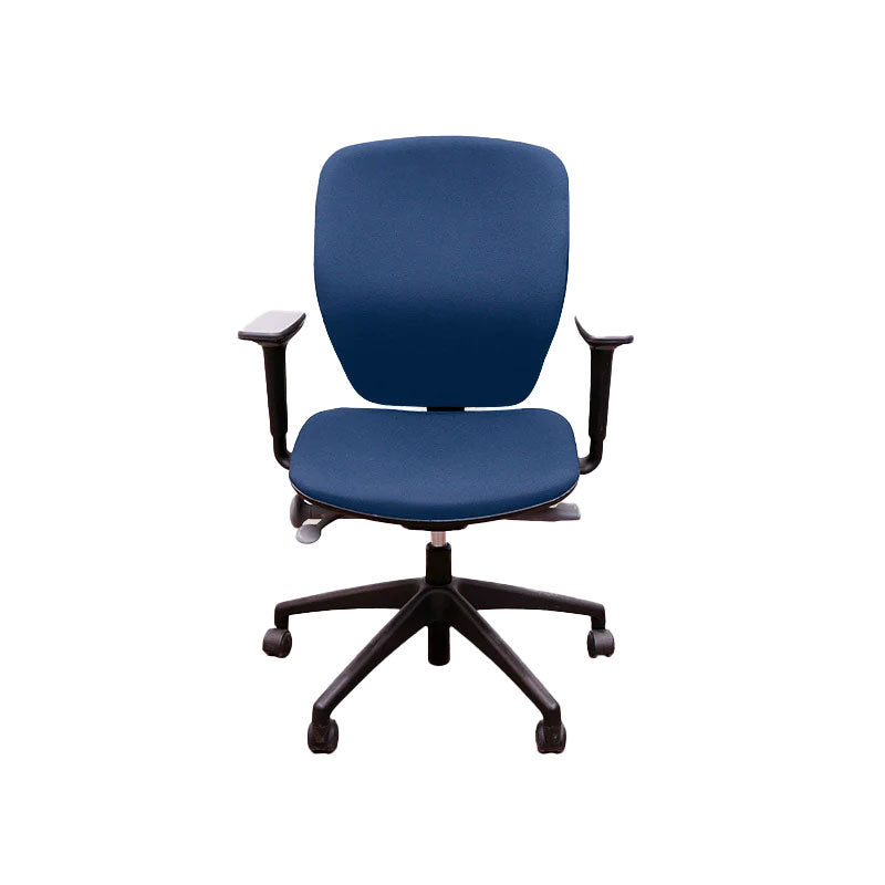 Orangebox : Chaise de travail Joy-02 en tissu bleu - Reconditionné