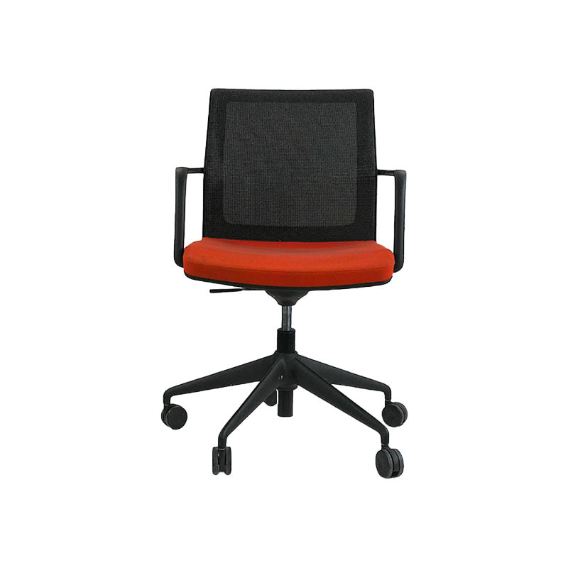 Orangebox : Workday Lite Work in Original Red Fabric Task Chair - Remis à neuf