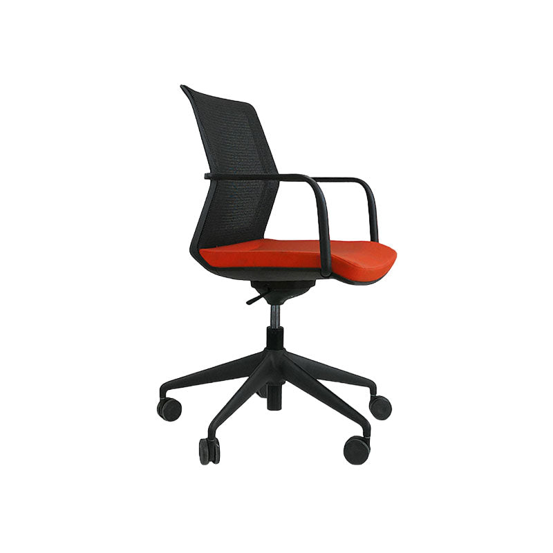 Orangebox : Workday Lite Work in Original Red Fabric Task Chair - Remis à neuf