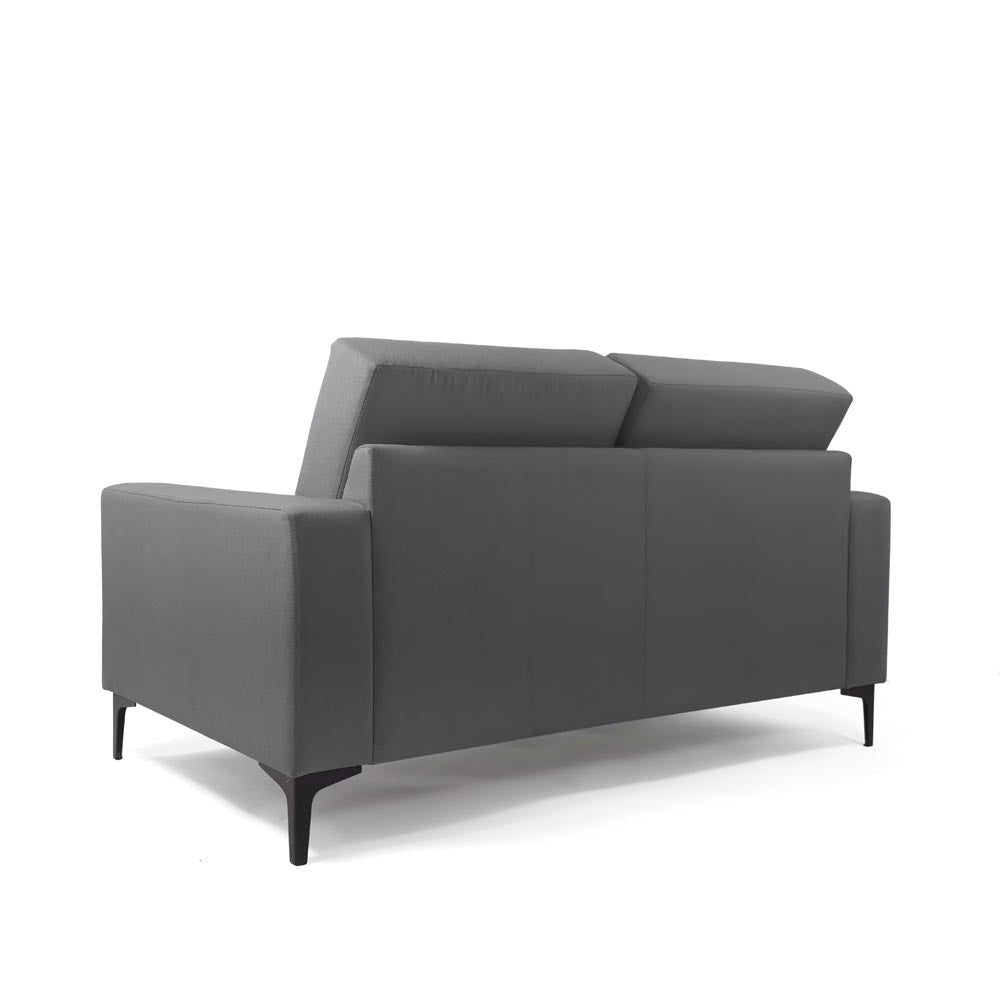 Pledge: Target Two Seater Sofa In Dark Grey Fabric - Refurbished