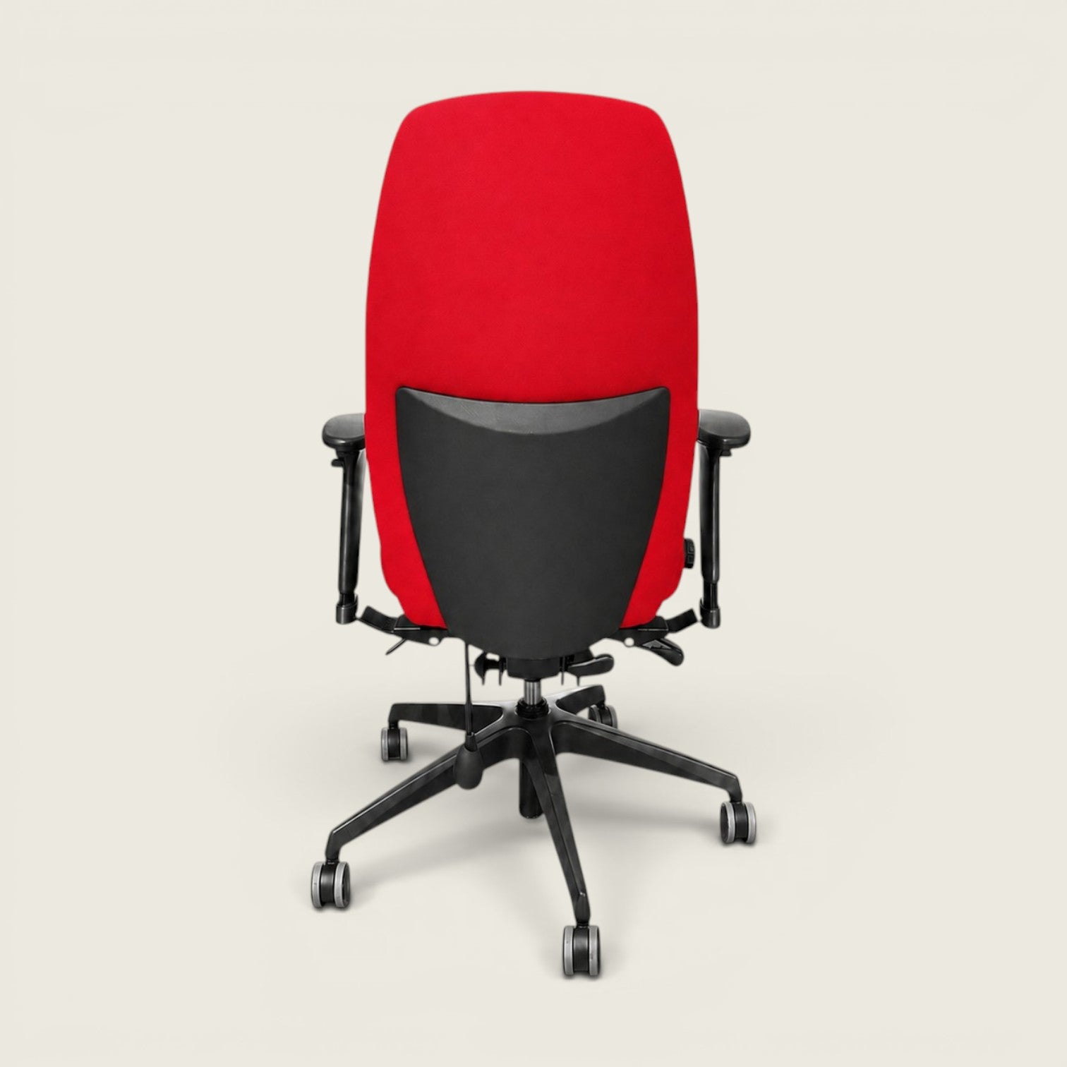 Posturite : Chaise de travail en rouge - Remis à neuf - Chaises de bureau