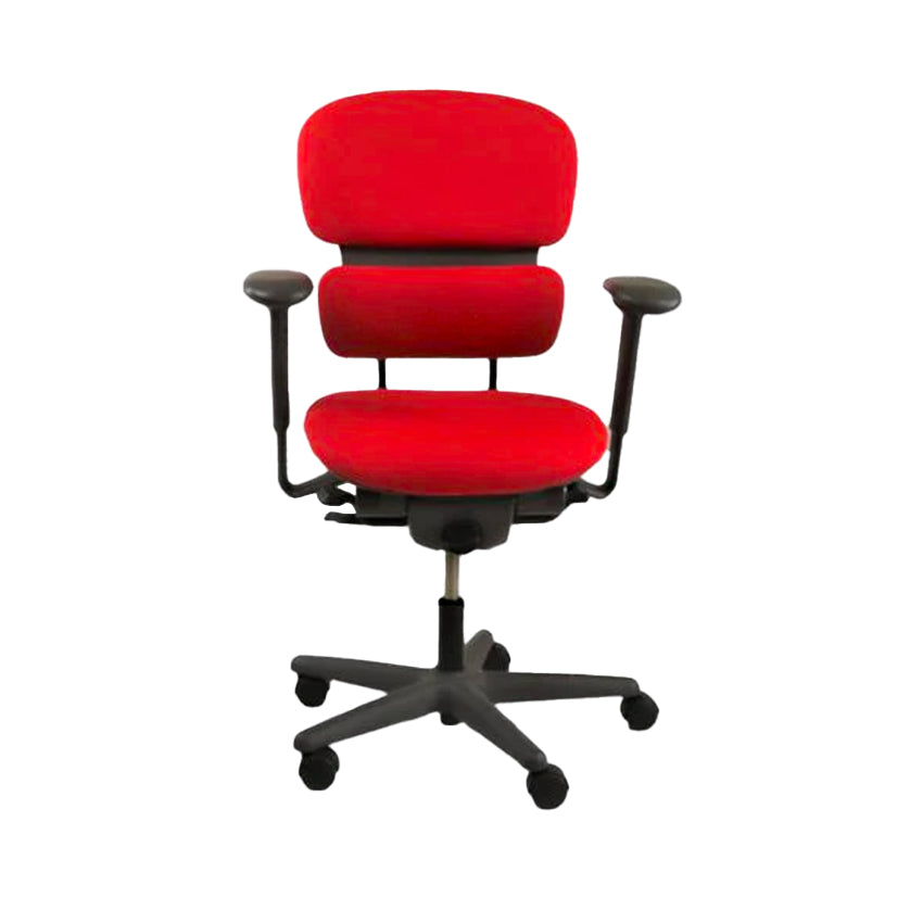 KI : Chaise de travail de bureau Impulse en tissu rouge - Remis à neuf