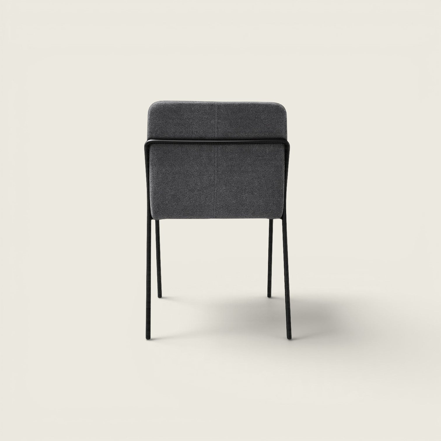 Saxen: Soft Visitors/Side Chair in Grey Fabric  - Refurbished