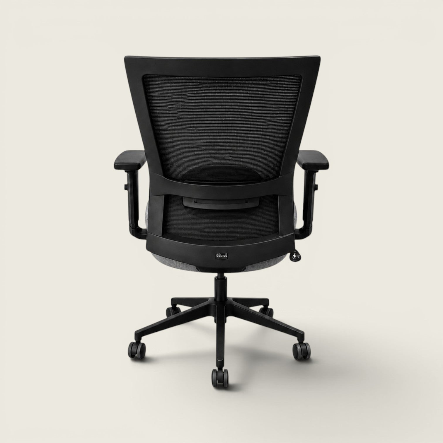 Chaise Saxen Don't Task en tissu noir - Reconditionnée