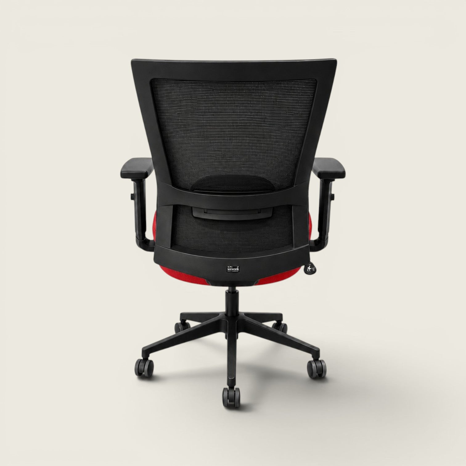 Chaise Saxen Don't Task en tissu noir - Reconditionnée
