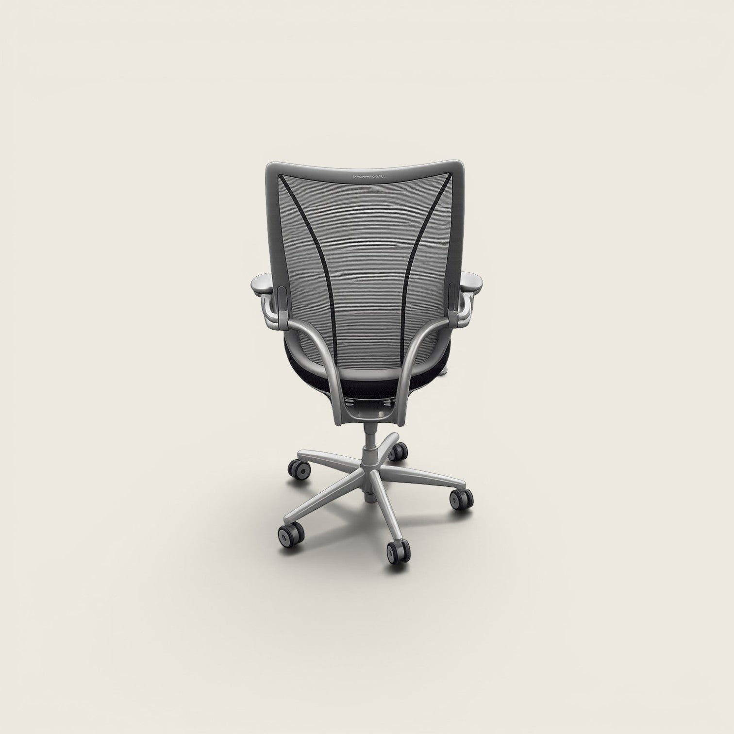 <tc>Humanscale</tc>: <tc>Liberty</tc> Chaise de bureau en tissu noir - Remis à neuf