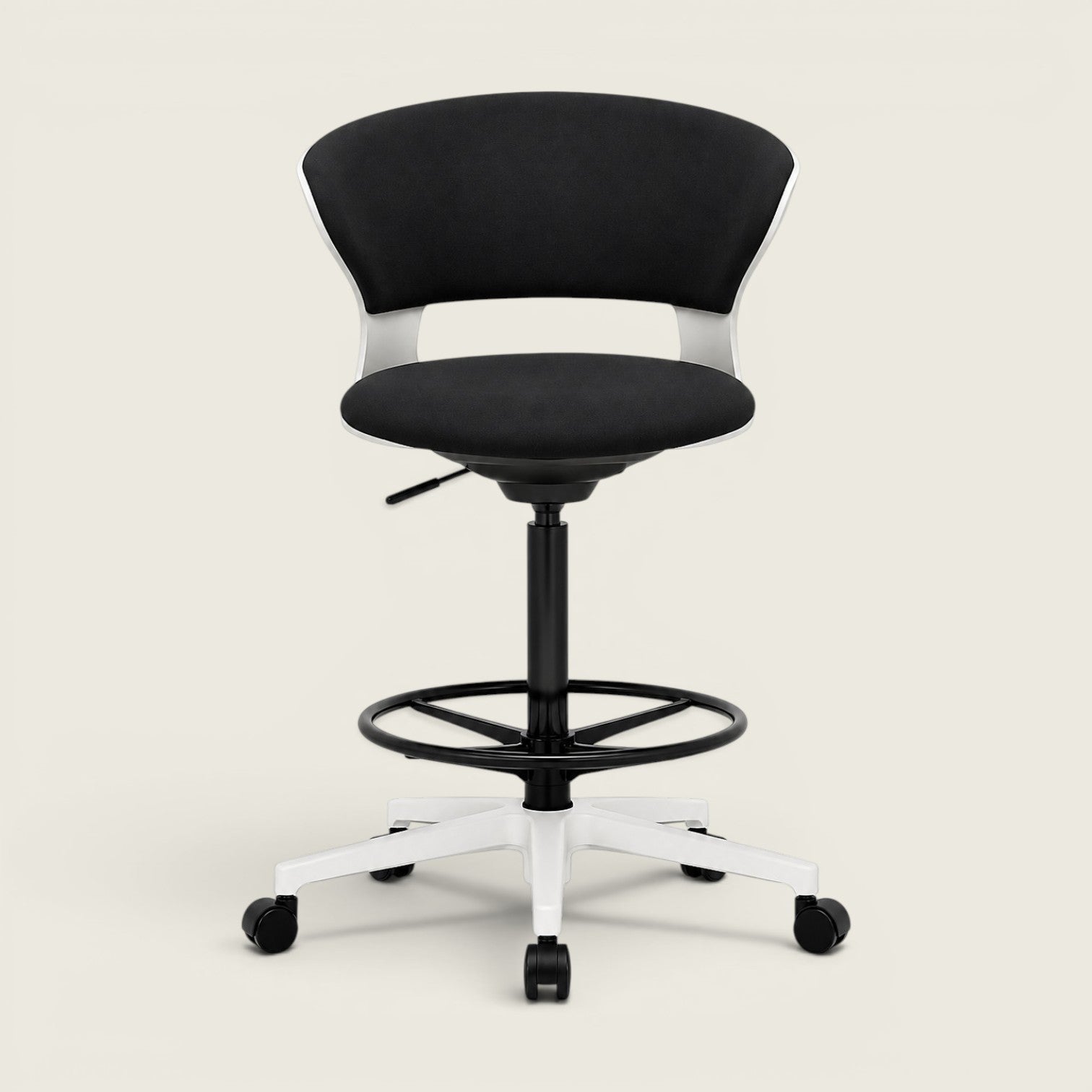Sedus: se:flex Counter Chair in a White Back shell and Black Seat - Refurbished
