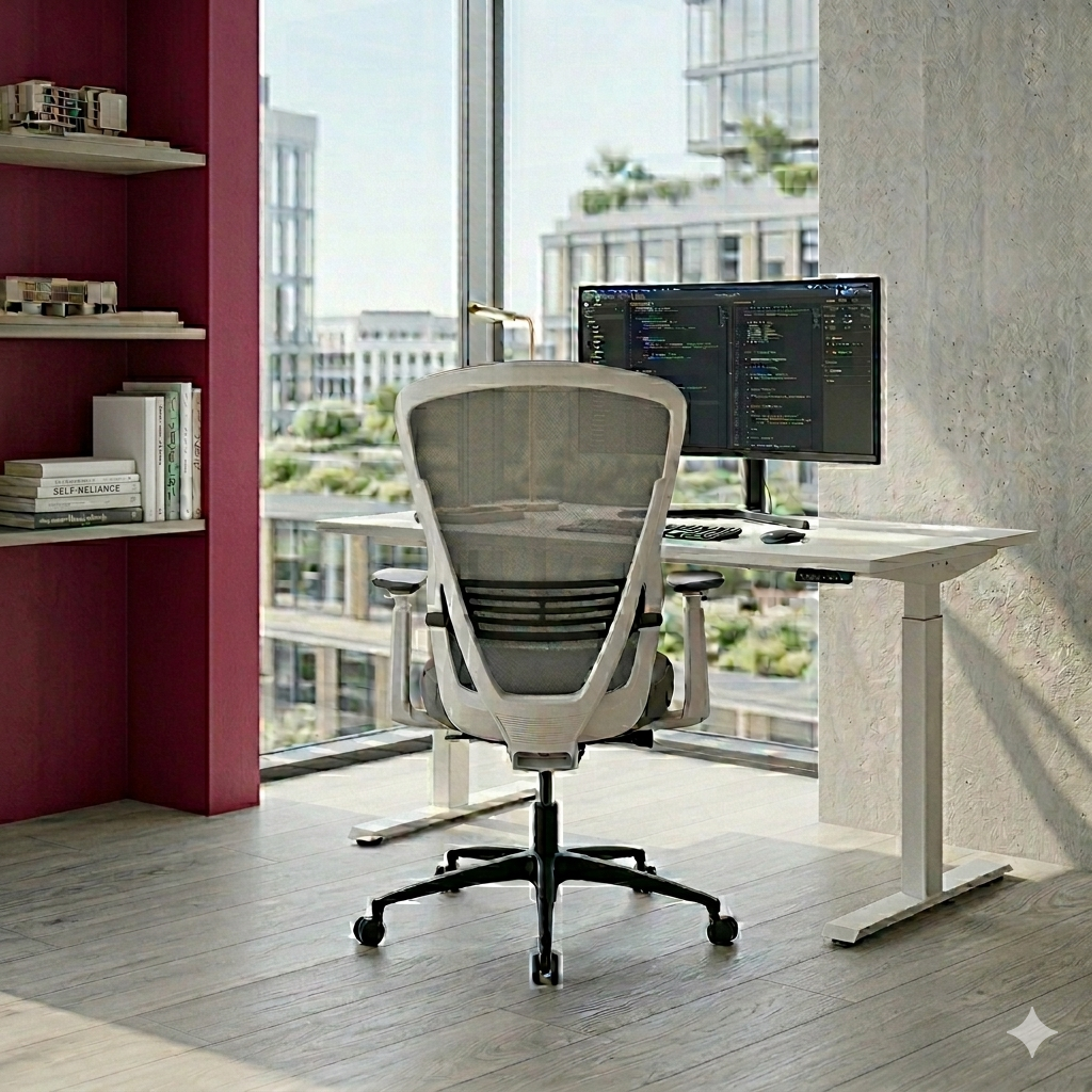<tc>Senator</tc>Chaise de bureau Ousby grise - Remis à neuf
